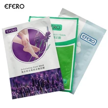 EFERO отшелушивающая маска для ног педикюрные носки Уход за ногами уход за ногами маска для ног удаление ороговевшей кожи пилинг для ног уход за каблуком кожи 3 упаковки