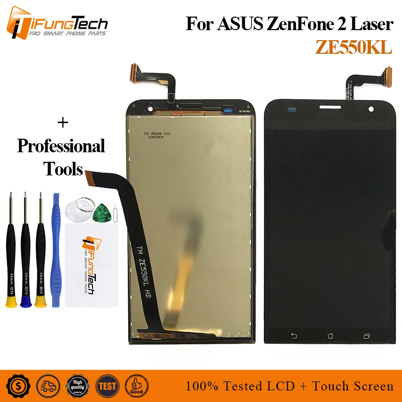 

Free Ship Display For ASUS Zenfone 2 Laser ZE550KL LCD Display Touch Screen with Frame Replacement Parts For ASUS ZE550KL LCD