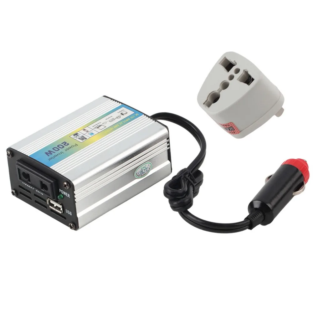 

12V DC to AC 220V Car Auto Power Inverter Converter Adapter Adaptor 200W USB Newest Hot