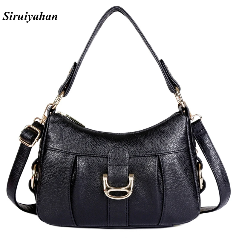 

Siruiyahan Luxury Handbags Women Bags Designer Genuine Leather Bag Female Shoulder Bags Women Leather Handbags Bolsa Feminina