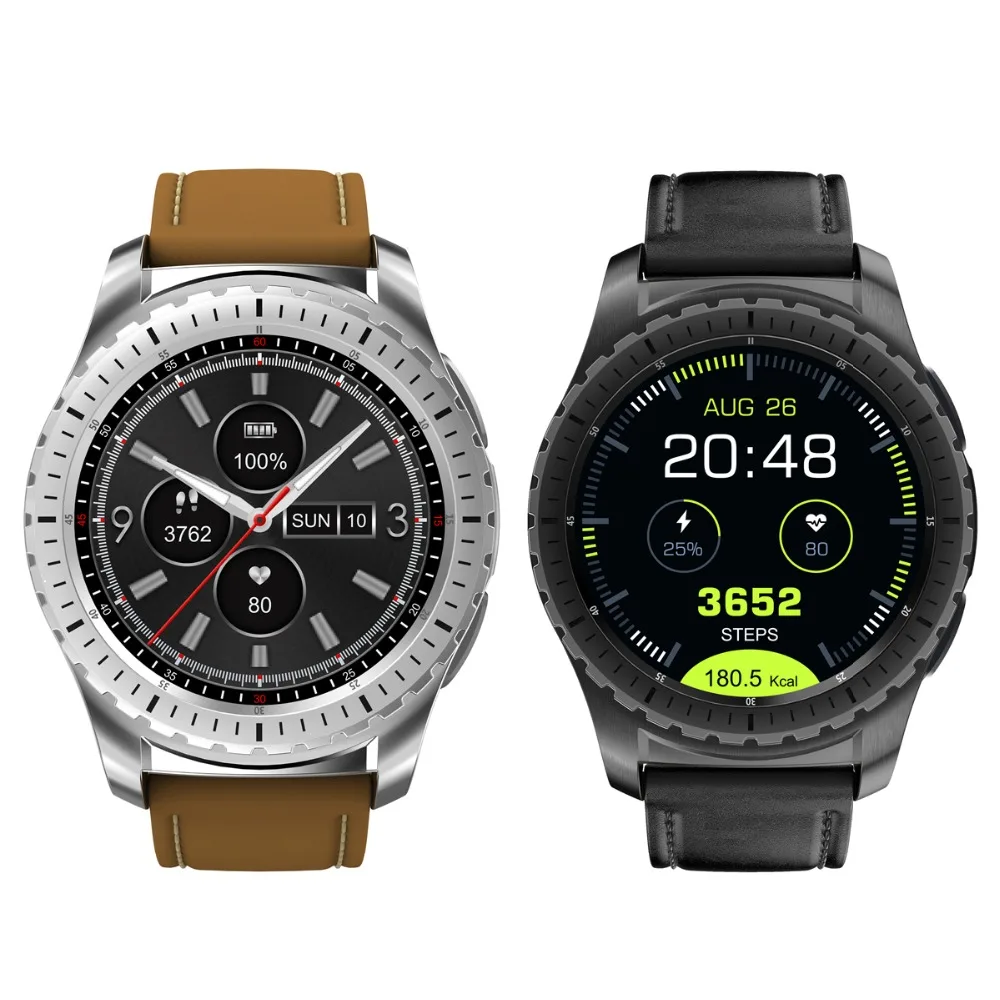 

JAYSDAREL KW28 1.3inch MTK2502 Heart Rate Monitor Smart Watch Phone Support TF SIM Card Sports Smart Wristwatch for Android iOS