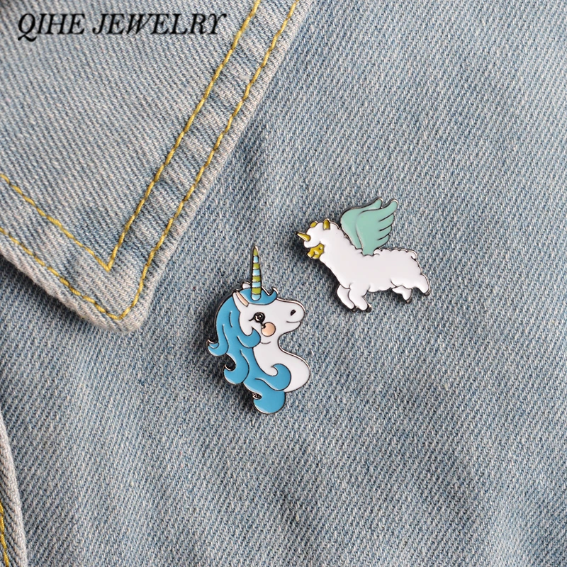 

QIHE JEWELRY Cute Sassy Kawaii Animal Pin Lapel Badge Hat Backpack Jacket Coat T-Shirt Decoration Animal Jewelry