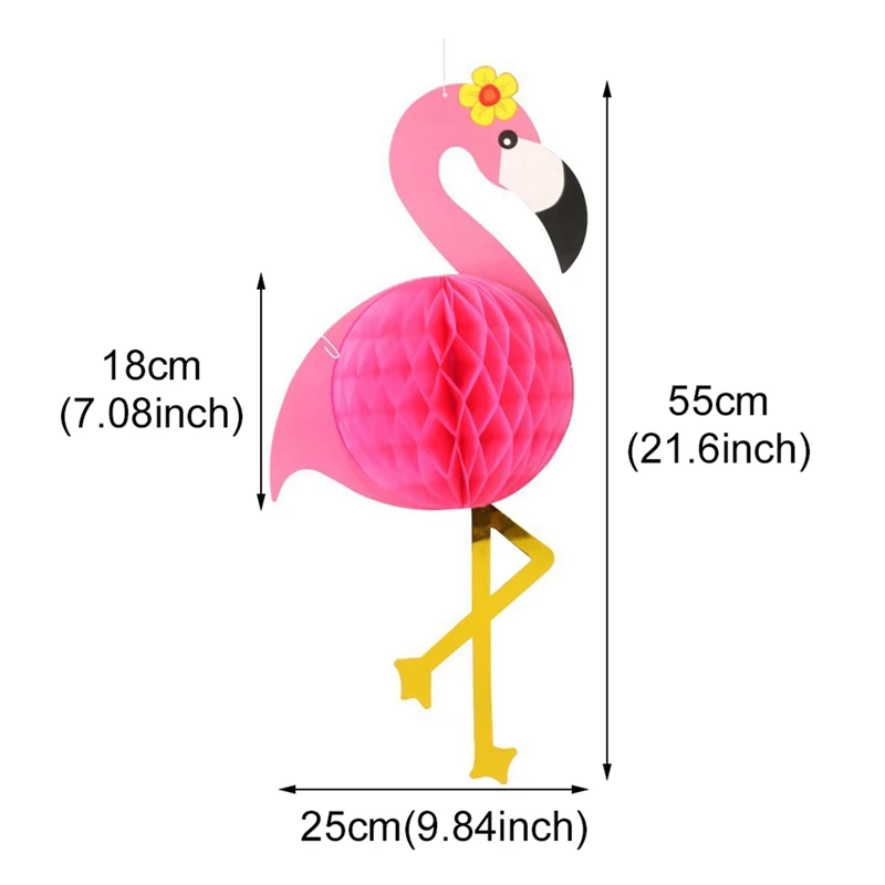 HUIRAN Hawaii Party Decorations Pink Flamingo Decoration Summer Tropical Hawaiian Party Favors Supplies Luau Aloha Party Decor