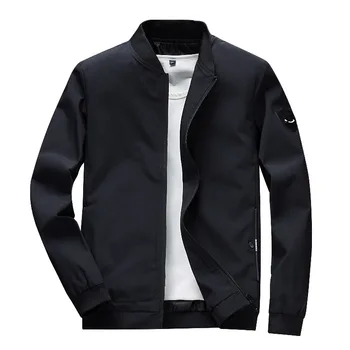 

Solid Color Jacket Men Streetwear Coat Casual Hip Hop Pilot Jacket 2019 Spring Baseball Jackets for Men Black Navy Navy HW274