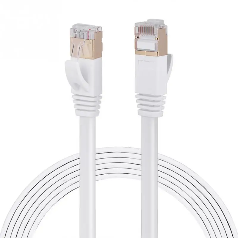 Cable 3/5/10/15m CAT7 Network LAN Cable Anti interference Flat
