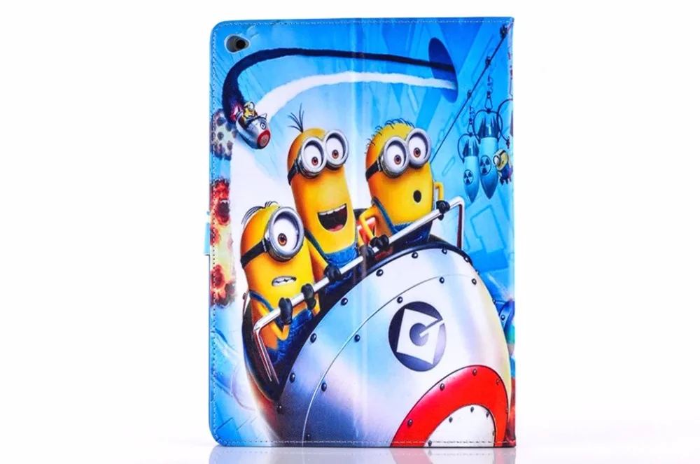 Модный чехол с мультяшным миньоном и подставкой умный для Apple ipad 5 6 air 2 9 7 2017 2018