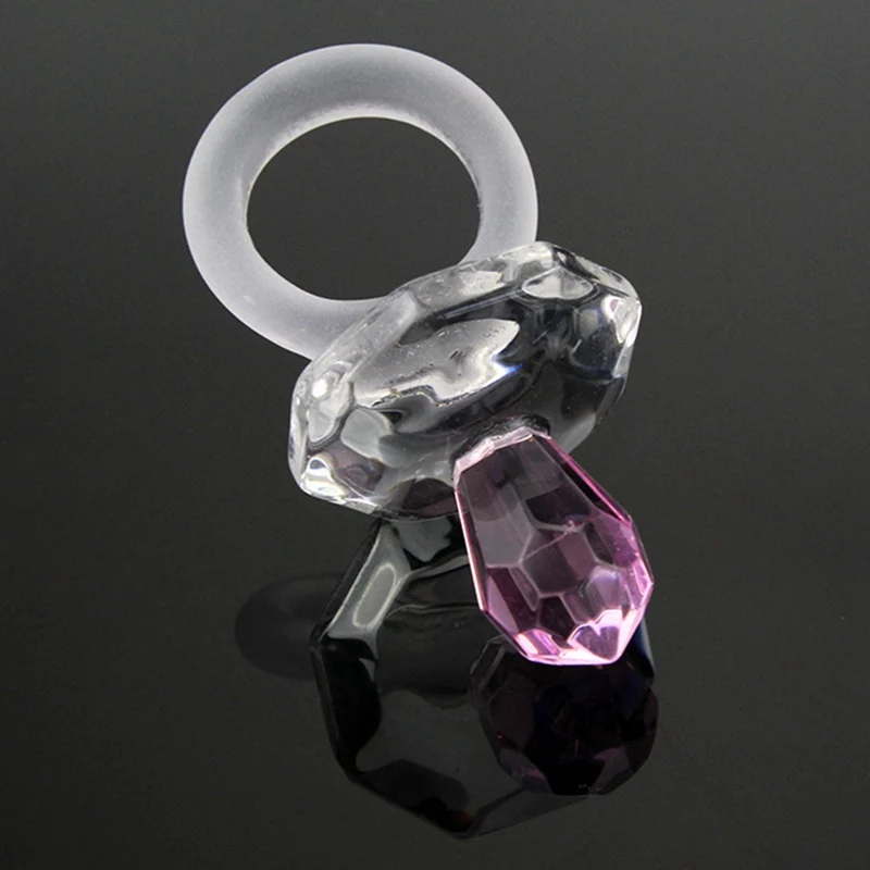 

1pcs Baby Shower Favors And Gift Pink Crystal Nipple Infant Baptism Crystal Pacifier For Girl Holiday Gifts