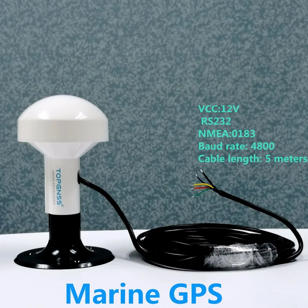 Marinha navio receptor gps antena módulo nmea 0183 taxa de transmissão 4800 conector diy