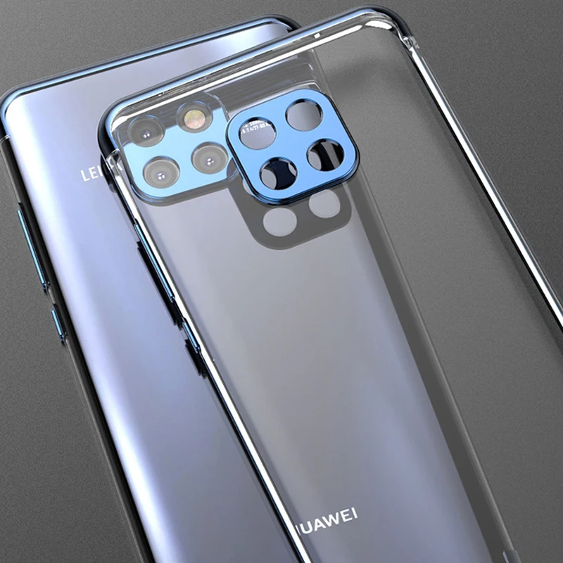 

Transparent Plating case for Huawei Mate 20 Pro 20Lite cases Ultra thin electroplate tpu shining case for Huawei P20 Pro Lite