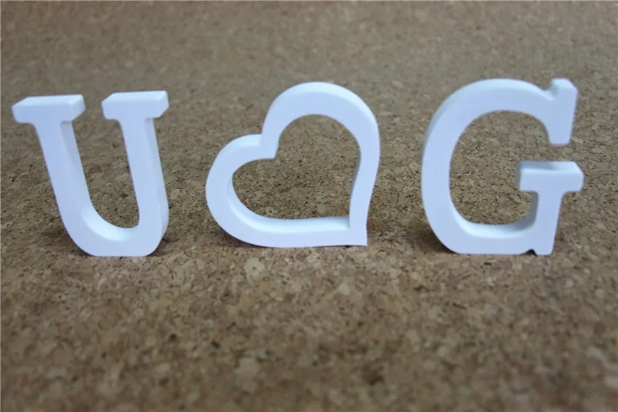 Новейший A-Z и 0-9 деревянные белые буквы алфавит слово для 20 см отдельно стоящий День Рождения украшения для дома и свадьбы подарков