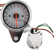 16000RMP Backlight Night Light Tachometer Tacho Gauge Speedometer 12V LED Digital Backlight Motorcycle Tachometer Instrument 1pc for honda cbr400 nc29 speedometer tachometer tacho gauge instruments motorcycle parts