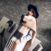 Nuevo chal coreano de bufanda larga de moda para mujer, otoño e invierno, nuevo color mezclado salvaje cálido, bufanda gruesa con flecos ► Foto 1/6