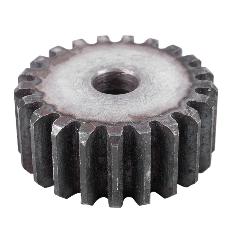 

10mm x 46mm x 20mm Module 2 21 teeth metal straight gear spur gear gray