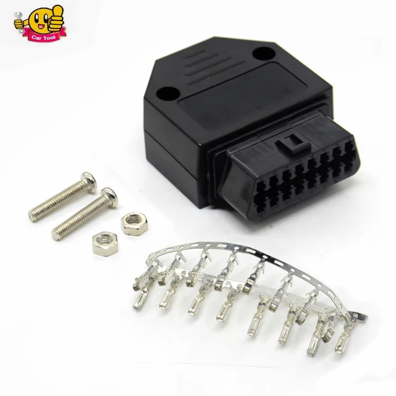 

Free shipping Car Diagnostic Tool J1962F OBD2 16 Pin Female Connector OBDII 16pin Connector Adaptor