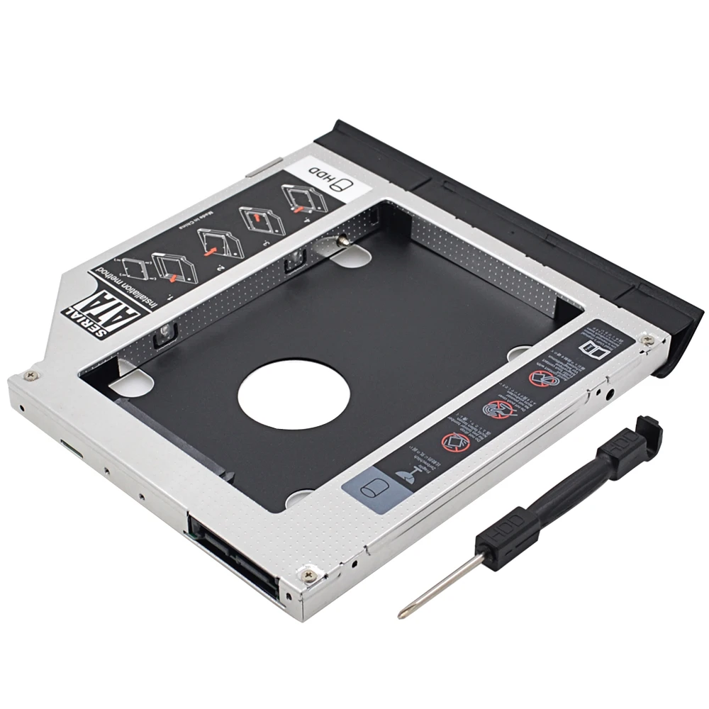 

CHIPAL 2nd HDD Caddy 9.5MM SATA III Ejector LED Indicator for Dell Latitude E6320 E6420 E6520 E6330 E6430 E6530 CD/DVD-ROM