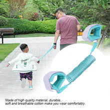 2 м Детская безопасность анти-потеря запястья поводок ребенок малыш ходьба браслет эластичный Анти-потеря соединитель на запястье поводок для ребенка безопасности жгут