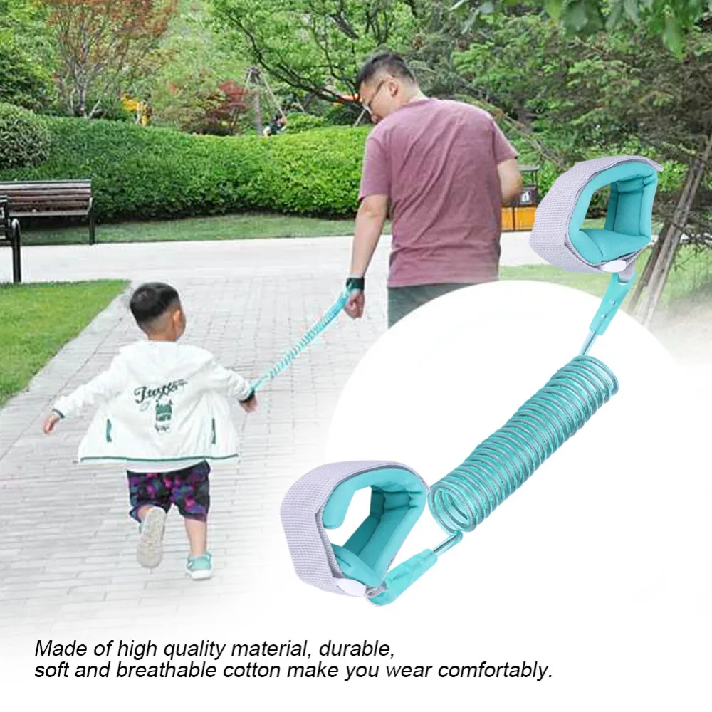 

2M Kids Safety Anti Lost Wrist Leash Baby Toddler Walking Wristband Elastic Anti Lost Wrist Link Toddler Leash Safety Harness