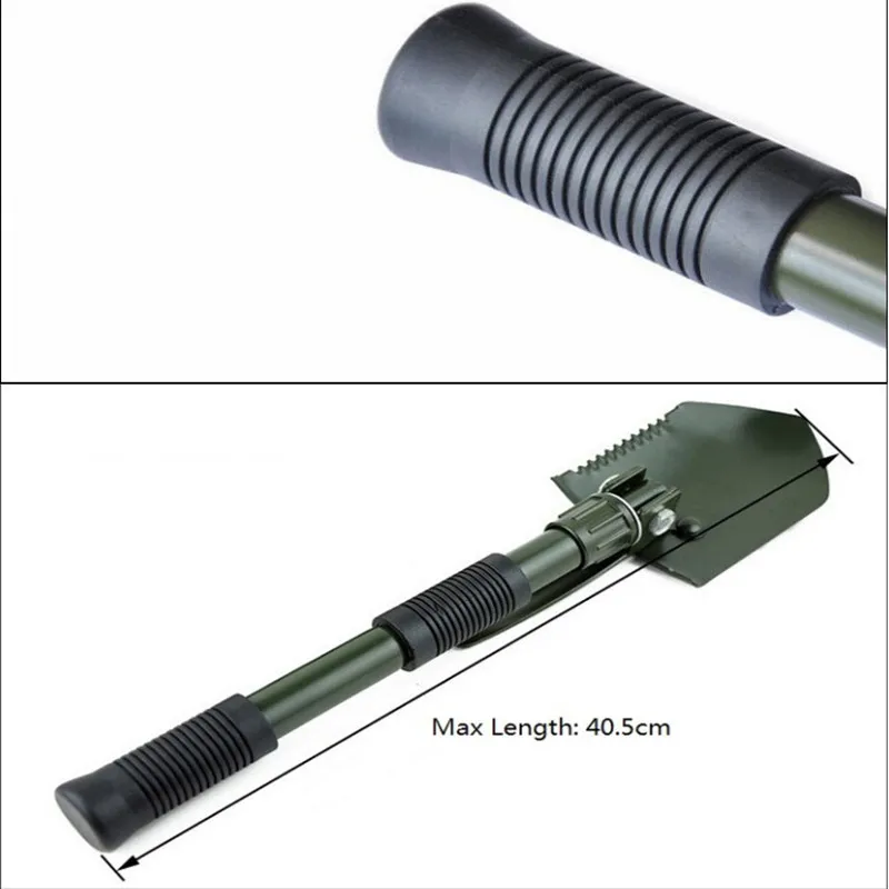 Мини-многофункциональная Складная лопата из углеродистой стали для выживания на открытом воздухе лопатка Dibble pick Кемпинг сапер инструмент