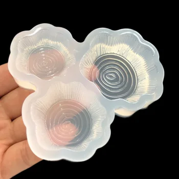 

Transparent Silicone Mould Resin Decorative Craft DIY 3D Stump shpe Type epoxy resin molds for jewelry
