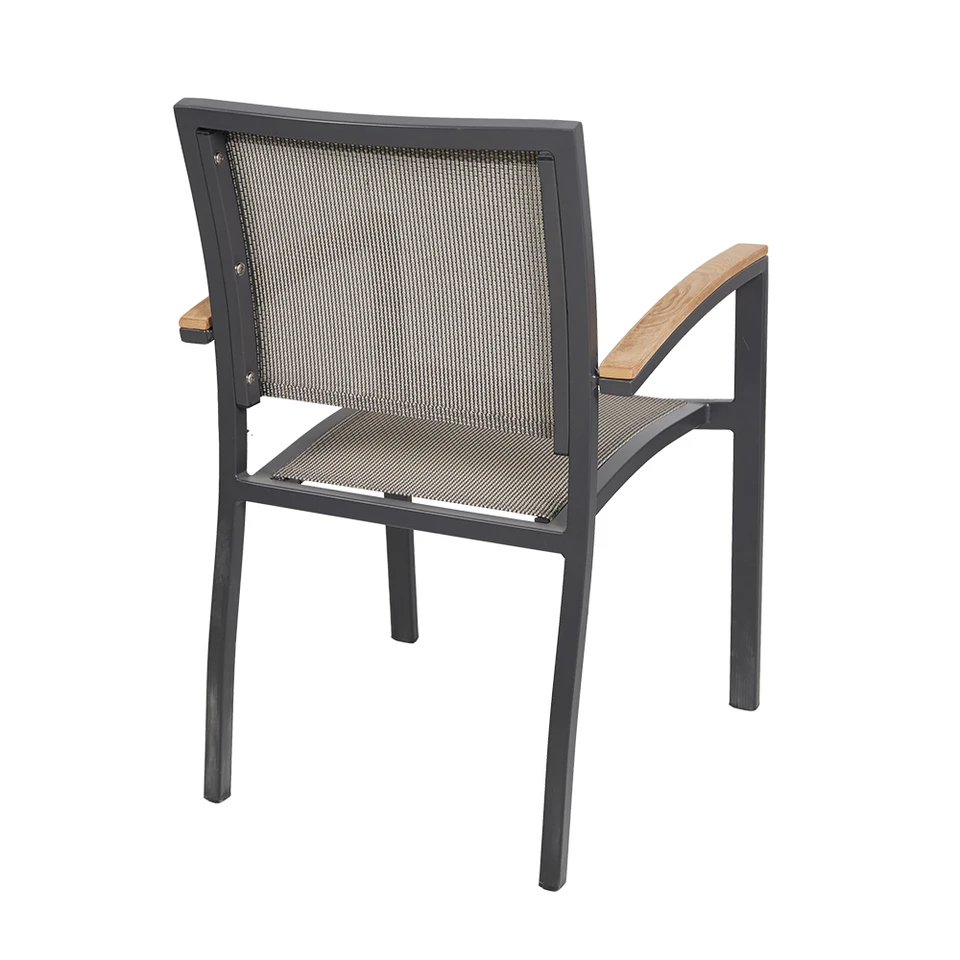 2 Pcs Stackable Patio Chairs Metal Indoor Outdoor Restaurant 2 Pcs Stackable Patio Chairs Metal