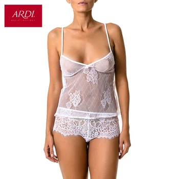 

Night Pijamas Nightgown Female Top Shorts Set Lace Sleepwear Black S M L XL XXL 38 40 42 44 Free Delivery ARDI R2531-50