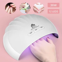 Ногтей УФ лампа Светодиодная лампа для маникюра машины 36 w высокой Мощность USB Сушилка для ногтей инструменты для всех гели отверждения Быстрый Интеллектуальный индукции