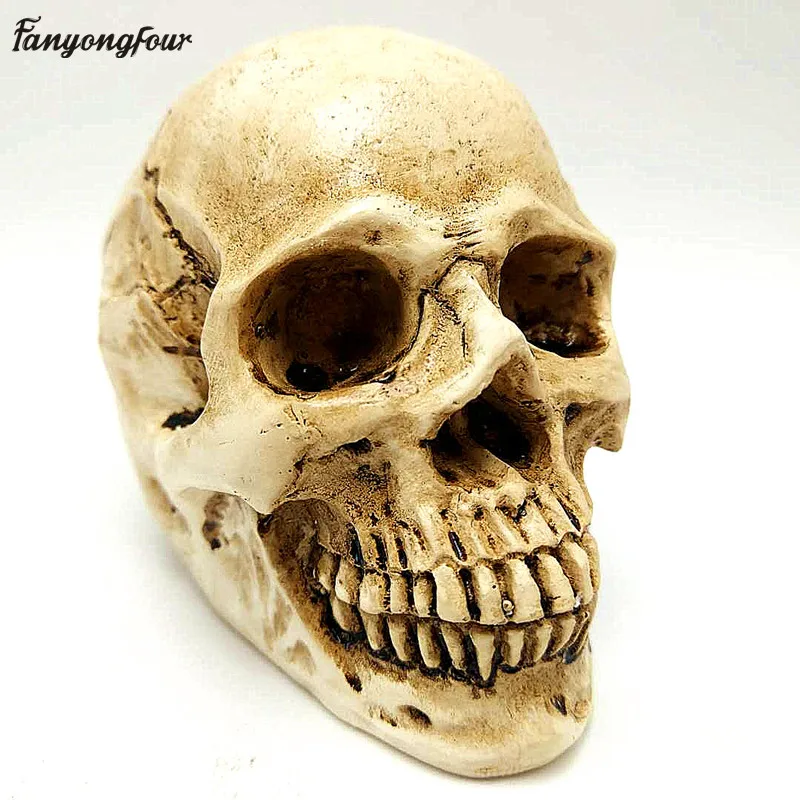 

Halloween 3D skull silicone cake mold chocolate mousse cake mold pudding candy mold DIY cement candle silicone mold