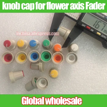 

72pcs potentiometer knob cap mixer / Plum handle shaft cover Flower / switch Amplifier volume Bore 6mm orange white green blue