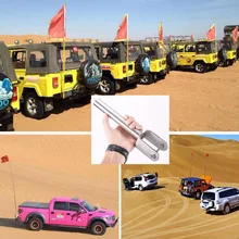 Newest Flagpole Flag Pole Post Holder Stand Stainless Steel For Jeep Wrangler 07 Up & Other SUV Free Shipping