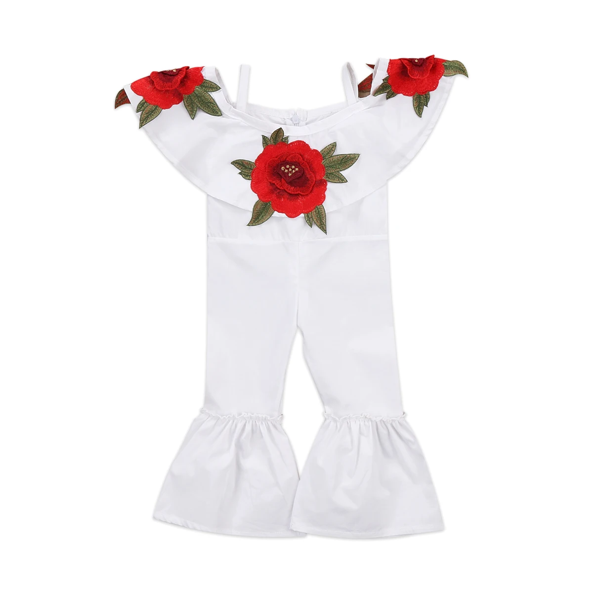Pudcoco Kids Baby Girl Off shoulder Floral Overalls | Детская одежда и - Цена: 