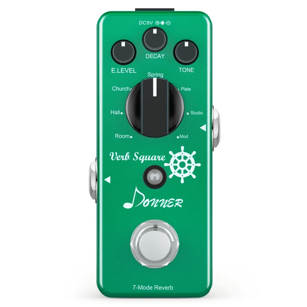 Donner Reverb Guitar Pedal Verb Square 7 Modes Reverberation Digital Effect Pedals True Pass Guitar Accessories Mode Aliexpress