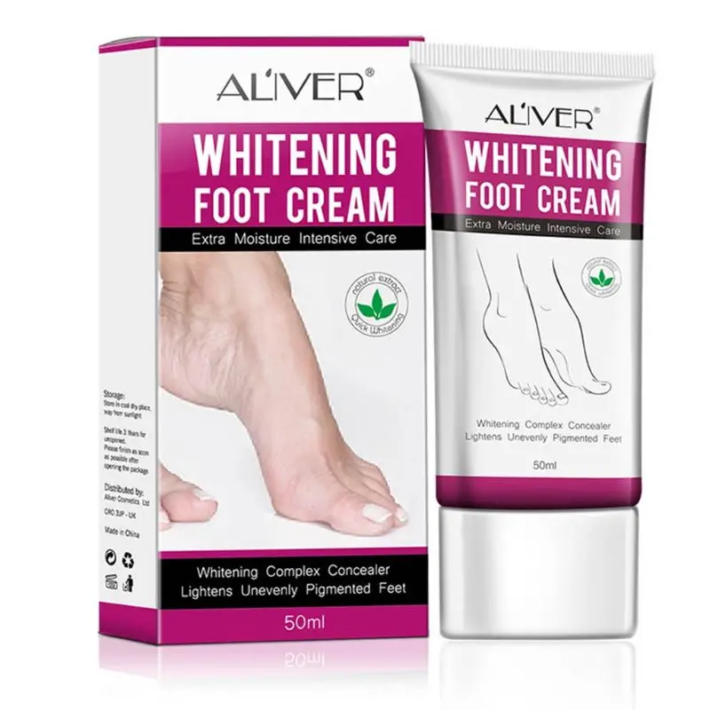 

50ml Whitening Foot Cream Moisturizing Treatment Hydrating Nourishing Lightens Unevenly Pigmented Feet Care Lotion T4MB