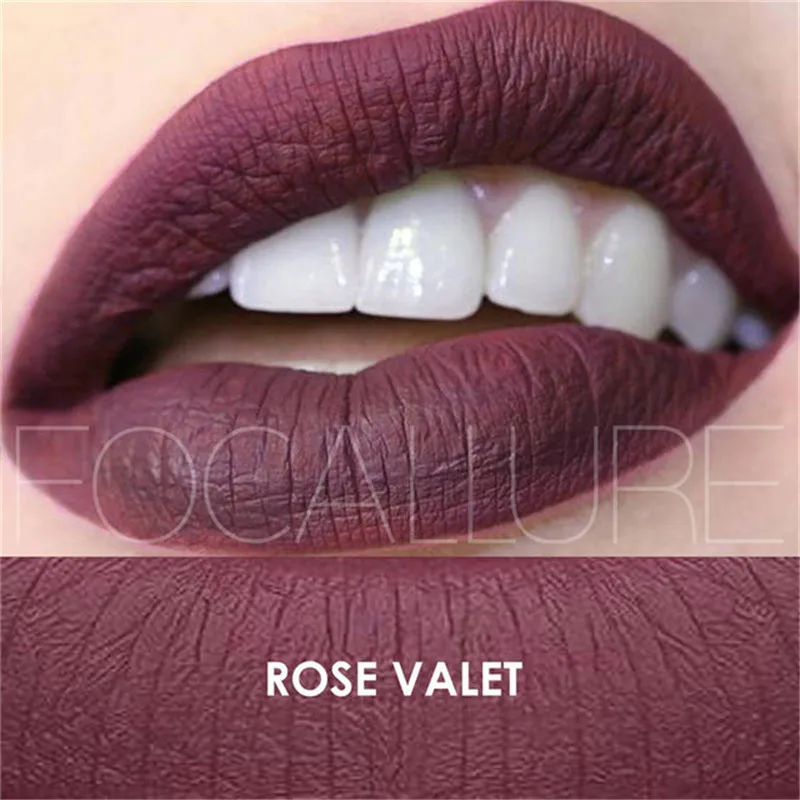 Focallure Matte сексуальный Жидкий блеск для губ матовый Lipsick стойкий Водонепроницаемый Косметический макияж увлажняющий блеск для губ Косметика для макияжа - Цвет: 12