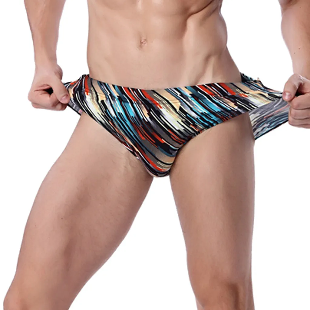 Мужские шорты для плавания быстросохнущие пляжные шорты с принтом для бега нижнее белье для купания эластичные трусы для плавания