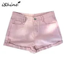 Hot Sale Women's Summer Casual High-waisted Solid Curvy Hemming Wide-legged Cowboy Shorts With Zipper Pocket