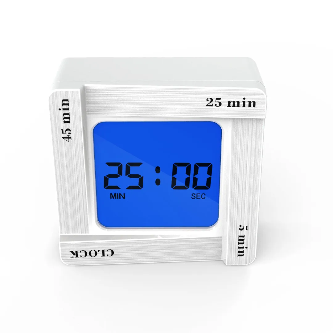 

Fashion Scientific Time Management Tomato Timing Reminder Flip Four Square Clock Feb 13P30