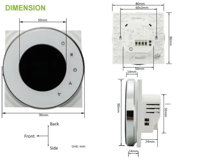 BHT-6000-GCLW воды/газовый котел термостат подсветка wifi 3A еженедельные программируемые светодиоды сенсорный экран работает