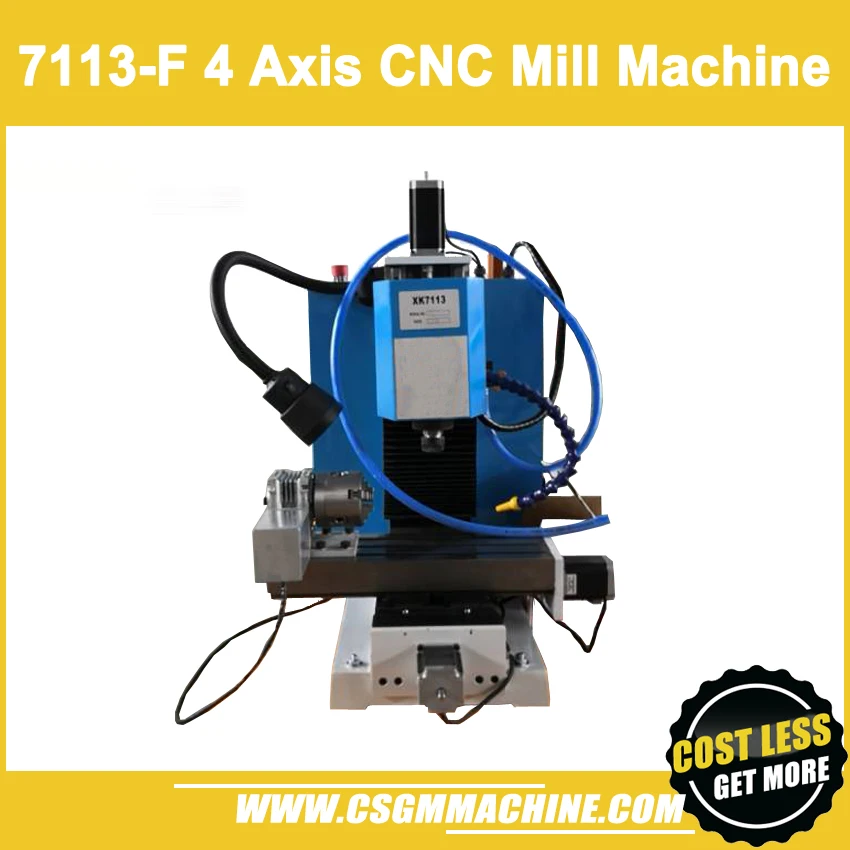 

7113-F mini CNC drill&mill machine/4-Axis CNC Machine/MACH3 control mill machine/400W brushless motor