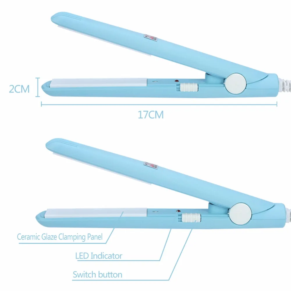 Электронный керамический Быстрый выпрямитель для волос портативный мини-утюжок для волос влажный/сушилка выпрямление утюжки профессиональные