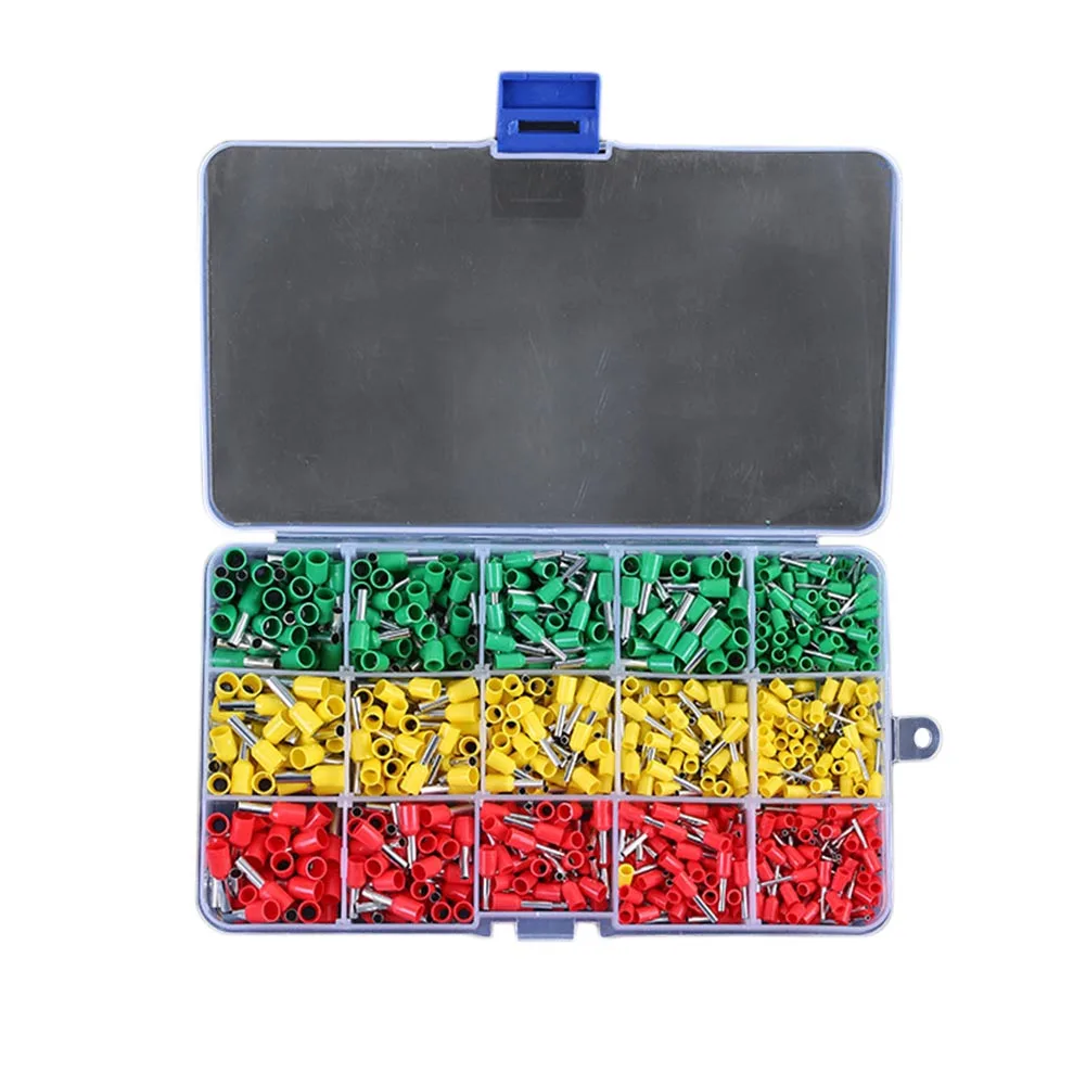 

990pcs Electrical Wire Connector Crimp Ferrules Terminals Assortment Kit Cable End Wire Pin Terminal LB88