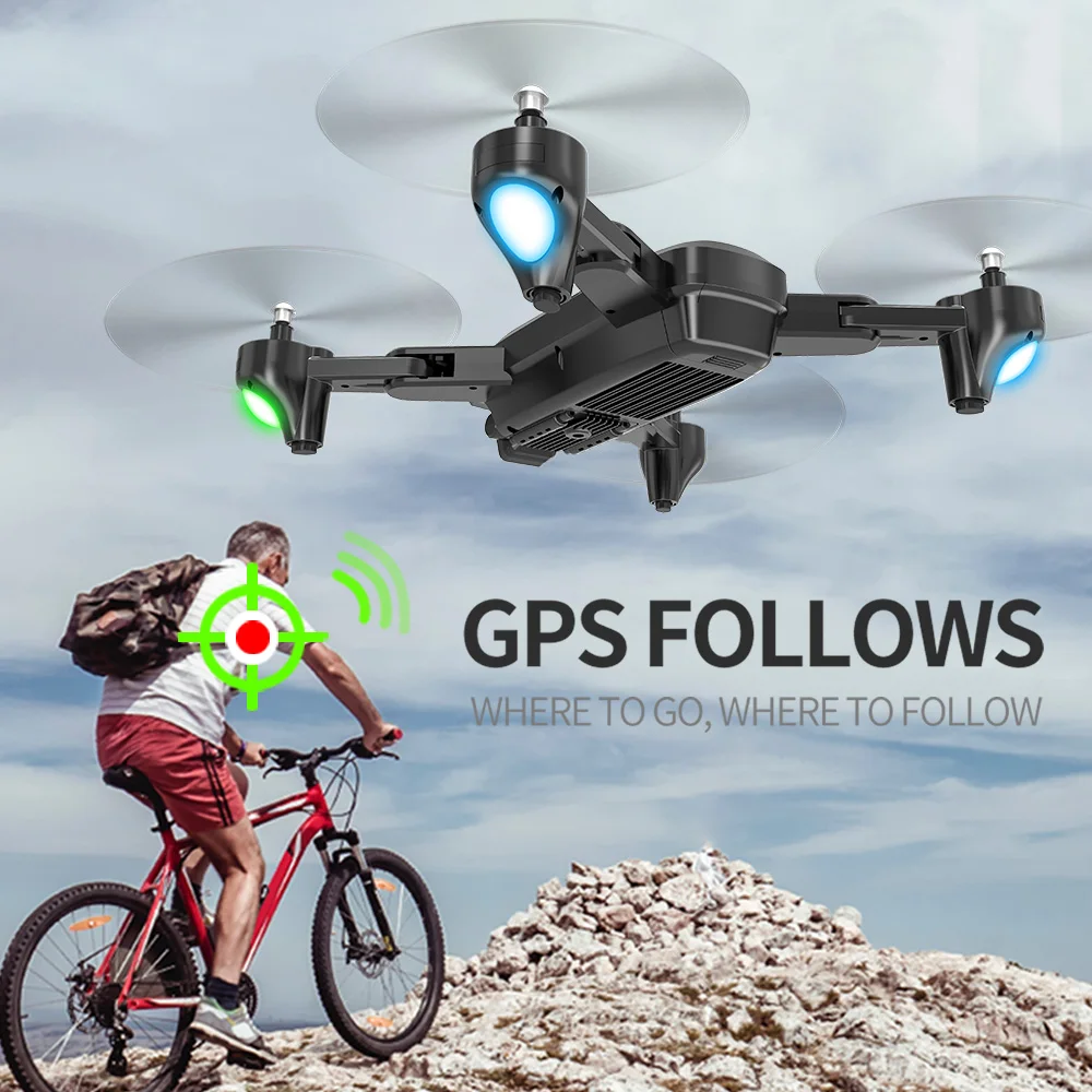 Беспилотник на радиоуправлении CSJ gps wifi FPV S166 gps RC Квадрокоптер Дрон с 1080P камерой HD 18 минут время полета селфи RC Дрон RC игрушки для детей