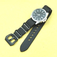 20mm 22mm 24mm 26MM entrega rápida correa de reloj de lujo Vintage de cuero genuino para la nato ZULU hombres marrón verde pulsera de reloj