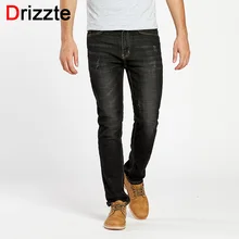 Drizzte, мужские джинсы, высокая эластичность, черный хлопок, деним, Брендовые мужские джинсы, джинсы для мужчин, брюки, брюки