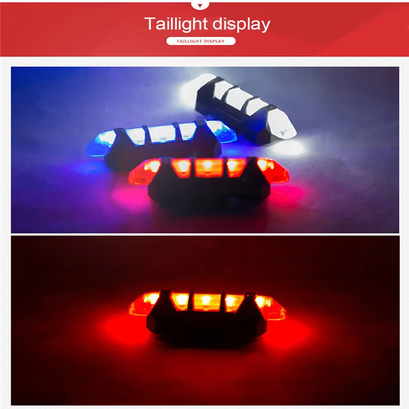 Best Outdoor Riding Cycling bicycle light Waterproof Taillight 5 LED USB Rechargeable MTB road Bike Safety Warning Light Rear Light 2 Best Outdoor Riding Cycling bicycle light Waterproof Taillight 5 LED USB Rechargeable MTB road Bike Safety Warning Light Rear Light 2