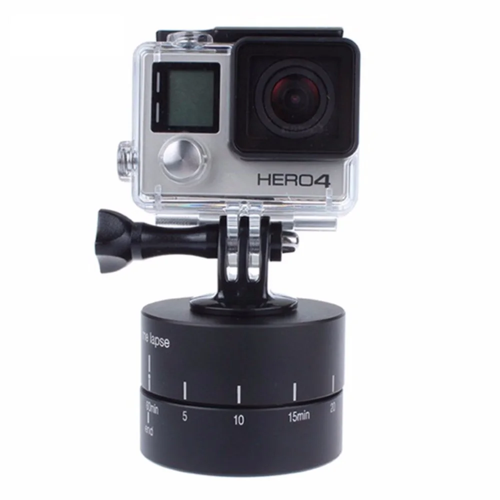

Time lapse 360 degree Auto Rotate Camera tripod head base 360 TL timelapse For Xiaoyi for Gopro Camera SLR for iphone andriod