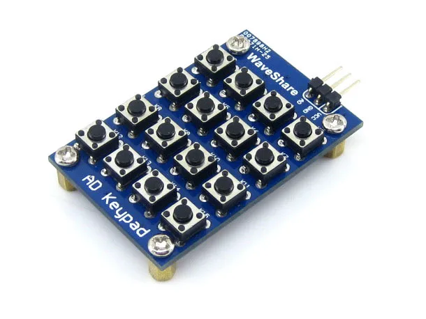  AD Keypad 16 4x4 Accessory board matrix buttons controlled ADC AD port keyboard