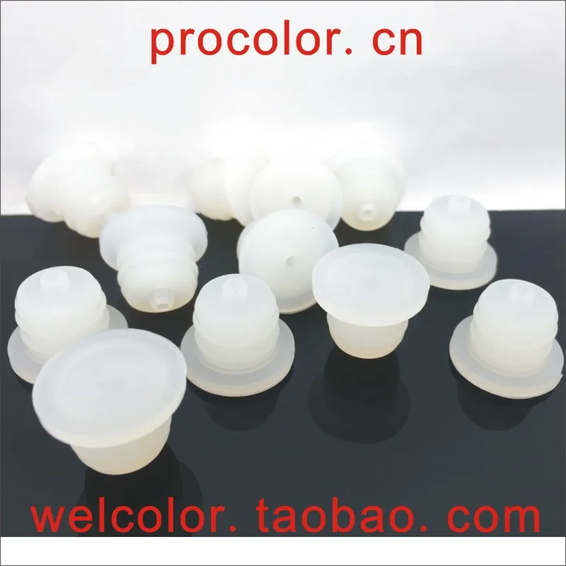 

T-Type silicone rubber bottle stopper Hollow Sealing Plug 1/2" 13 mm 13mm hole Plug OD 13.8 13.5 17/32" mm ID 2 2.0 5/64" 2MM MM