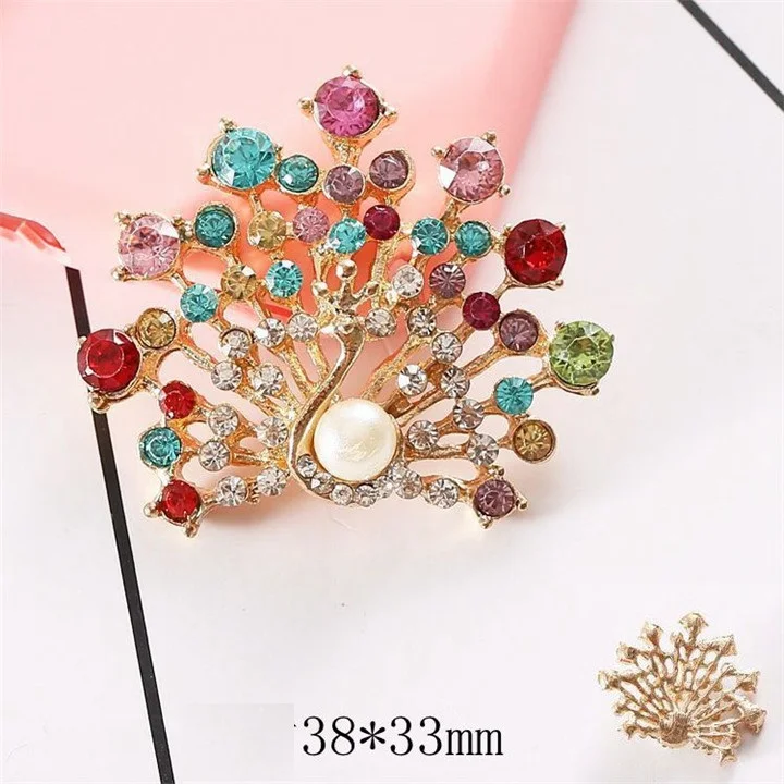 11  Colorful Flowers Rhinestones DIY Phone Mobile Shell Jewelry Accessories Alloy Stick Drill Jewelry Marking Phone Nails Decoration