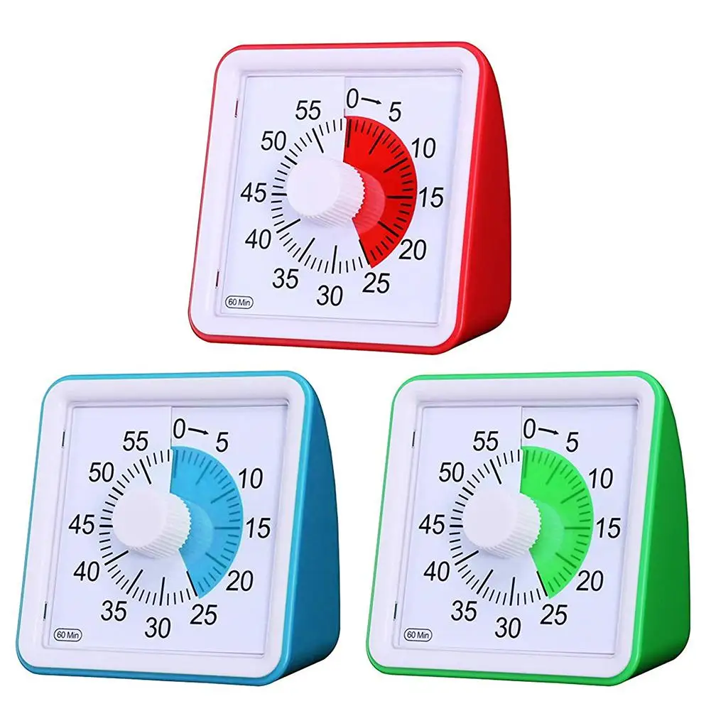 

60 Minute Visual Timer Silent Time Management Tool For Classroom Conference Countdown For Children And Adults Table Clock