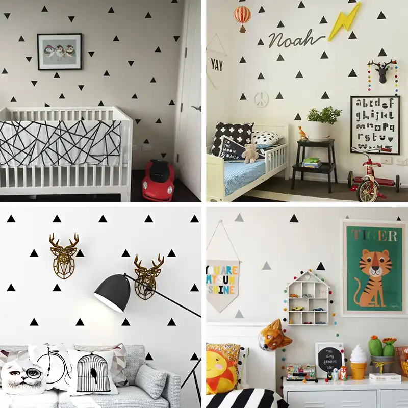 Baby Boy Room Little Triangles Wall Sticker For Kids Room Decorative Stickers Children Bedroom Nursery Wall Decal Stickers Aliexpress,Keeping Up With The Joneses Meaning In Hindi